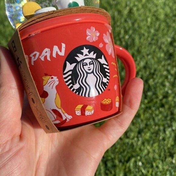 NEW Starbucks Japan Limited Edition Espresso Shot Small Mug with Snow Globe - Picture 2 of 5